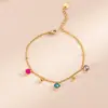 Nuevo brazalete de flor de circonita de acero inoxidable más vendido en Europa y América, brazalete de diseño geométrico, brazalete único de nicho de estrella de mar