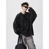 Camiseta térmica de manga larga tie-dye hip-hop japonés-estadounidense de moda para hombre, corte holgado, cálida, capa base, estilo nuevo