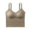 Popular Chaleco de Espalda Baja con Soporte en U Ropa Interior Malla Pecho Pequeño Push-Up Tubo Expansión Ajustado Transpirable Sujetador Base