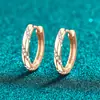 Pendientes Xindeyi de Plata de Ley S925 con Moissanita Color Oro Champán Pendientes Femeninos de Alta Gama Pendientes Simples Estilo Ins Regalo