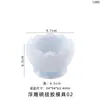 Molde de Resina de Cristal DIY Papoula Criativo Vela Suculenta Planta Alívio Tigela Molde de Silicone Atacado em Estoque