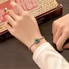 2025 Huabi Joyería Retro Europea y Americana Tesoro de Color Simulado Pulsera Cuadrada Elegante Pulsera para Mujeres 6*8 Al por Mayor