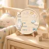 Bestseller transfronterizo alfombrilla de madera para anuncio de recién nacido para huellas de manos y pies, regalo conmemorativo de bienvenida al nacimiento