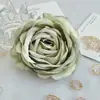 Flores Artificiais Peônia Rosa com Borda Enrolada Cabeças de Flor Decoração de Casamento Cenário para Fotografia Acessórios para Caixas de Presente Cabeças de Flores Artificiais