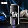 Mini spinner para alívio de estresse, isqueiro a gás, brinquedo de dedo premium, recarregável, sensação popular online, presente criativo