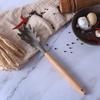 Suministros de Cocina Mango de Madera Sartén Antiadherente Espátula de Silicona Juego de 11 Piezas Marrón con Juego de Cubeta de Almacenamiento Diseño Anti-Escaldado