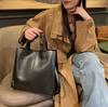 Bolso de Piel Genuina de Vaca Importada para Mujer Cuadrado Vertical de Gran Capacidad para Primavera y Verano Bolso de Mano Cruzado de un Solo Hombro Simple