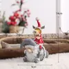 Decorações de Natal resina Velho boneco de neve veado enfeites casa armário de vinho mesa atmosfera de Natal decoração suprimentos