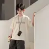 Camiseta de Manga Curta de Verão para Meninos Estilo Coreano Infantil Meia Manga Fresca 2026 Nova Moda de Verão Top Camiseta Tendência