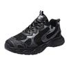 Zapatos Torre para hombre, nuevos, informales, combinables, con suela suave, para correr, suela gruesa, negros, deportivos, modernos, estilo coreano, para estudiantes.