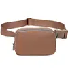 Bolso Lulu del mismo estilo en stock, riñonera antisalpicaduras, riñonera deportiva de nailon para correr, riñonera para teléfono móvil para hombres y mujeres.