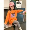 Camiseta Feminina para Primavera e Outono 2026 Novo Estilo Moda Outono Infantil Camiseta Básica Fofa de Manga Longa 100% Algodão para Bebês