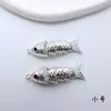 Cobre Banhado a Ouro Alta Retenção de Cor Atividade de Boa Sorte Pingente de Carpa Miçangas Artesanais Material DIY Pulseira Colar Acessórios de Joias
