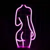 Nueva Luz de Neón LED para Belleza Sombra Trasera de Belleza Modelo Luz Linterna Ambiente de Bar Decoración Creativa de Pared
