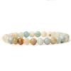 Pulsera unisex sencilla de alta gama para viajeros, con cuentas de piedra calientes de 6 mm transfronterizas de Europa y Estados Unidos, cuerda elástica para hombre y mujer que combina con todo.