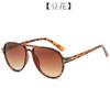 2024 Nuevas Gafas de Sol Retro de Doble Varilla para Mujer Anti-UV Gafas de Sol Transfronterizas Gafas de Sol Transparentes de Sapo para Hombre