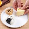 Herramienta para moler sushi con forma de triángulo de estilo japonés, herramienta para balancear bolas de arroz, molde para bento de arroz al vapor con algas marinas para niños