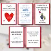 Set de Tarjeta de Cumpleaños para Padre de Nuevo Tamaño Grande y Sobre Transfronterizo, Tarjeta de Felicitación de Agradecimiento por el Cumpleaños del Padre