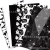 Papel de Seda Halloween Preto e Branco 17g Papel de Embrulho à Prova de Umidade para Doces de Presente Decoração de Fantasma Papel Copiador