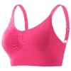 Sujetador Deportivo Talla Grande para Mujer, Camiseta sin Mangas de Yoga Seamless Push-Up, Ropa Interior Sexy sin Espalda Acolchada Inalámbrica Talla Grande