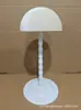 Soporte para peluca con forma de hongo, soporte para peluca, soporte para peluca, estante de almacenamiento con superficie de tela de encaje, soporte para peluca para hombres y mujeres