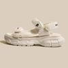 Qiyan 2025 Verano Nuevo Suela Gruesa Estilo Pequeño Fragante Correa de Una Palabra Moda y Cómodo Popular Deportes Playa Zapatos Sandalias