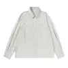 Camisa Frescpe Proteção Solar Primavera Verão Top Outdoor Retrô Manga Longa Casual Solta Cor Pura Camisa de Trabalho Masculina C02