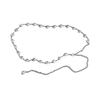 Cadena de cintura de metal para mujer, moderna, de alta calidad, con decoración de diamantes de imitación, cadena para falda que combina con todo, cinturón de estudiante retro