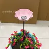 Nuevo Producto Palo de Jardín de Flor de Metal Hecho a Mano Alimentador de Pájaros de Flor de Metal Hecho a Mano