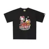 Suministro mayorista transfronterizo Chaopai de comercio exterior a 260g éxito de ventas BAPE cabeza de simio tiburón camiseta de manga corta 21