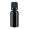 Cosméticos 200ml Botella Cilíndrica de Vidrio Negro de Gran Capacidad Set Botella de Loción Mini de 15ml Botella de Aceite Esencial En Stock
