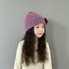 Chapéus Infantis para Meninos e Meninas no Outono e Inverno, Chapéus de Tricô de Ursinho Fofo, Chapéus Pulôver à Prova de Vento e Quentes, Chapéus com Proteção para as Orelhas para Meninas, Modernos