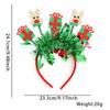 Navidad Dibujos Animados Muñeco de Nieve Reno Diadema de Rayas de Colores Decoración para Fiestas Infantiles Copo de Nieve Diadema de Gorro de Navidad