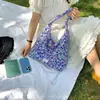 Bolsa de Ombro Única Estilo Suave Coreano para Mulheres, Bolsa Transversal Plissada Versátil da Moda, Bolsa Tote Elegante de Grande Capacidade