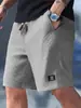 Pantalones Cortos Deportivos Casuales para Hombre Europeos y Americanos Transfronterizos Verano Versátiles para Hombre Talla Grande Holgados Pantalones de Cinco Puntos Pantalones Cortos a Cuadros de Piña para Hombre