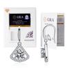 Aretes de plata esterlina s925 de Europa y Estados Unidos aretes 1 quilate gancho para la oreja cuatro garras moissanita aretes de girasol temperamento femenino fabricantes