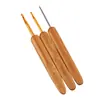 Venda Direta da Fábrica Bambu Carbonizado Artesanal DIY Ferramentas de Crochê Bolsas para Bonecas Chapéus Ferramentas de Crochê Crochê para Iniciantes