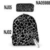 Mochila 3D con Textura Animal Transfronteriza 2022 + Estuche para Lápices Set de Mochila de Dos Piezas