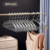 Cabide de Roupa Transparente com Ombros Largos, Cabide Sem Costura, Cabide de Roupa de Cristal, Suporte para Roupas, Varal, Espessado e Durável