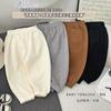 Pantalones para Niños Otoño Nuevo Estilo Pantalones para Niños Pantalones Casuales de Gofre para Niñas Pantalones Largos Holgados Elegantes para Bebé Ropa para Niños