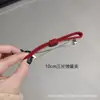 Pinza para el pelo simple de otoño e invierno para adultos, Pinza de resorte de lazo rojo tejido retro, Pinza superior, Pinza lateral, Pinza para moño