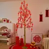 2026 Año del Caballo Día de Año Nuevo Festival de Primavera Decoraciones Fruta Roja Moneda de Oro Luces de Árbol Escena de Año Nuevo Arreglo de Ambiente Adornos para Sala de Estar