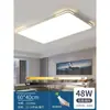 Luminária de teto LED ultrafina para sala de estar, simples e moderna, luminária elegante para quarto e dormitório, conjunto retangular, luminária de teto para casa