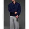 Moda Primavera Novo Estilo Masculino Luxo Leve Versátil Tendência Confortável Único Nicho Masculino Solto Emagrecedor Gola Redonda Moletom
