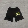 Pantalones Cortos Deportivos Casuales de Malla con Cordón y Estampado de Logo Francés Clásico Pintado a Mano Alcatraz