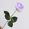 Flores Artificiales de Rosa con Recubrimiento de Goma Estilo Nuevo para Decoración del Hogar, Ramilletes de Boda, Ramilletes de Flores Falsas de Rosa de Alta Gama