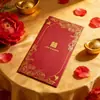 Envelopes Vermelhos de Tamanho Médio Específicos para Casamento 2026 Novos Sacos de Presente Pequenos de Casamento de Alto Padrão para Convidados de Honra Madrinhas Cento de Yuan