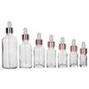 Frasco de Óleo Essencial Transparente de Fabricante Frasco Conta-Gotas 10Ml30Ml50Ml Frasco Roll-On Sub-Frasco de Solução Original Frasco de Vidro