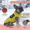 Nuevo chaleco de algodón con bordado de oso amarillo para perros pequeños y medianos, chaleco cálido de otoño e invierno, en stock, ropa para mascotas caninas
