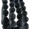 Borla de Pelo de Conejo Artificial con Forma de Bola, Encaje Flecado Suave que No Suelta, Accesorios de Adorno para Capa Hanfu, Venta al por Mayor